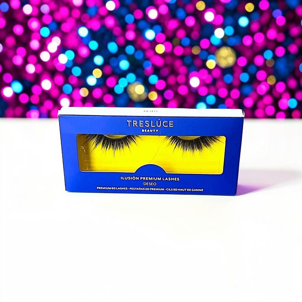 Tresluce Beauty Ilusión Premium Vegan Lashes- DESEO 6D- New In Box